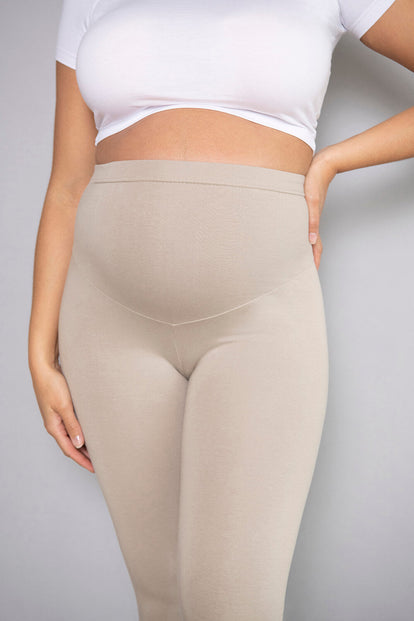 Maternity Everyday Leggings - Oatmeal Beige