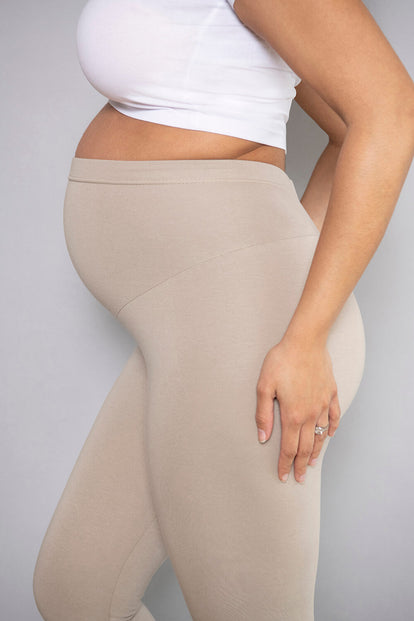 Maternity Everyday Leggings - Oatmeal Beige