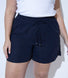 Curve Linen Shorts - Navy