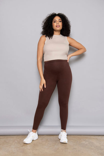 Maternity Everyday Leggings - Chocolate Brown