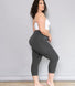 Cropped Lightweight Leggings - Dark Grey