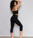 Curve Cropped Lightweight Leggings - Black