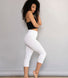 Cropped Lightweight Leggings - White