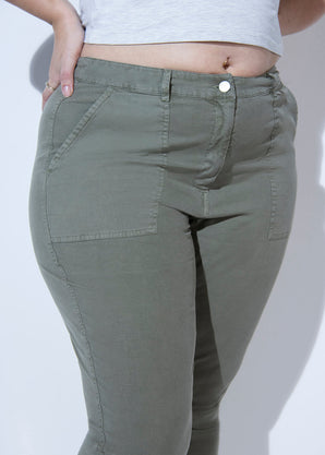 Curve Chino Trousers - Green