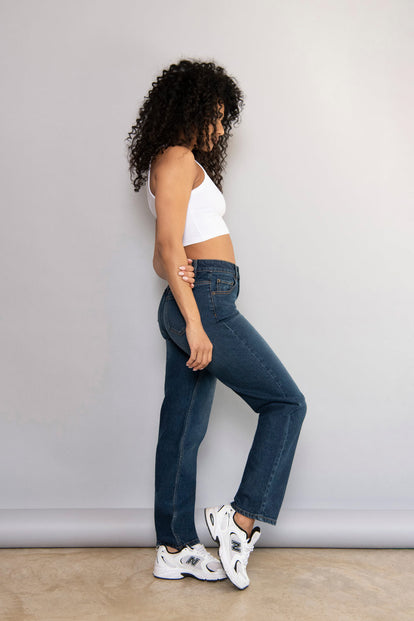 Straight Jeans - Dark Blue