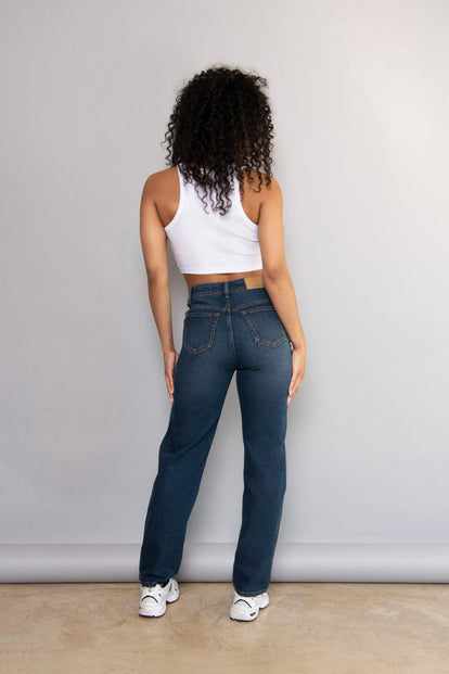 Straight Jeans - Dark Blue