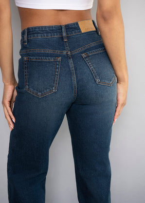 Straight Jeans - Dark Blue