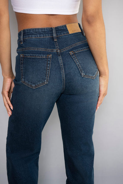 Straight Jeans - Dark Blue