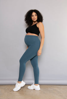 Maternity Everyday Leggings - Petrol Blue