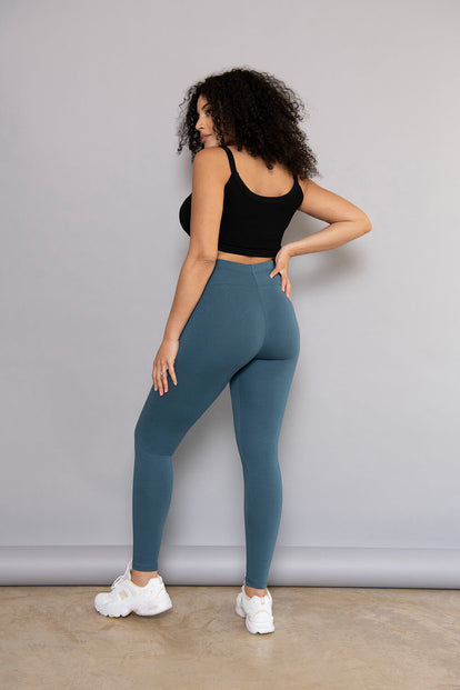 Maternity Everyday Leggings - Petrol Blue