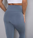 Cropped Lightweight Leggings - Steel Blue