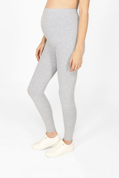 Maternity Everyday Leggings - Light Grey Marl