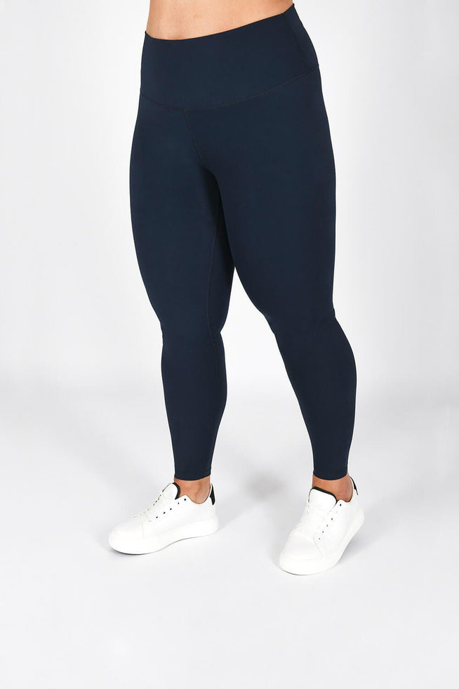 Curve Revitalise High Waisted Leggings - Navy Blue