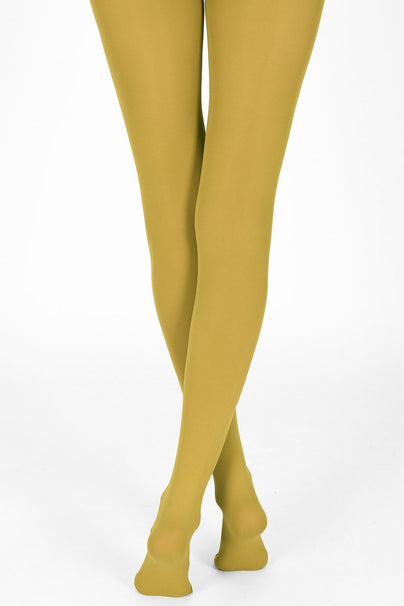 100 Denier Tights - Mustard