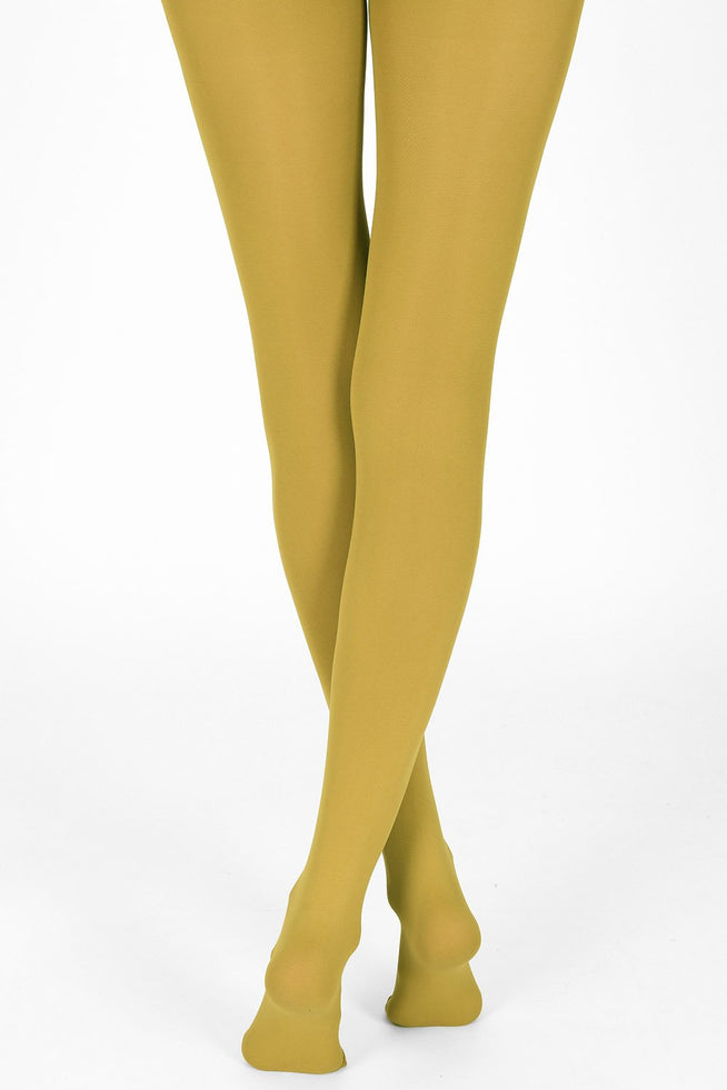 100 Denier Tights - Mustard