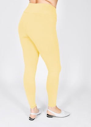 Curve Everyday High Waisted Leggings - Pastel Yellow