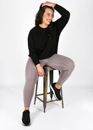 Curve Revitalise High Waisted Leggings - Mauve