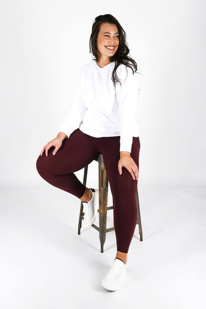 Curve Revitalise 7/8 High Waisted Leggings - Winter Berry