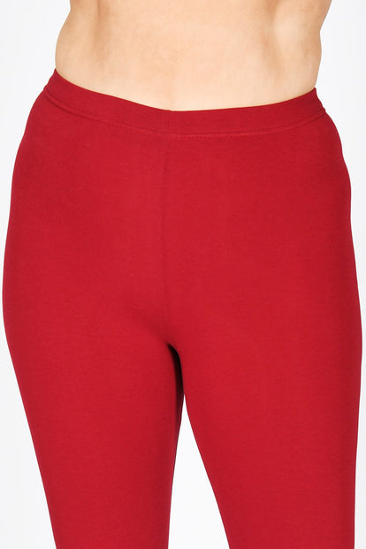 Curve Everyday Leggings - Red Wine