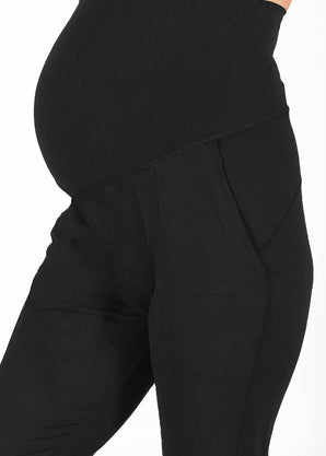 Maternity Recharge Joggers - Midnight Black