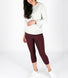 Maternity Revitalise Cropped Leggings - Winter Berry