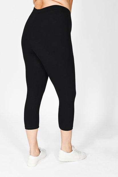 Curve Everyday Cropped Leggings - Black