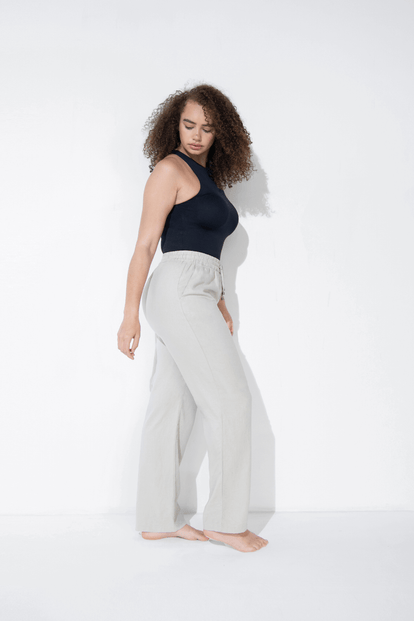 Everyday Linen Trousers - Stone