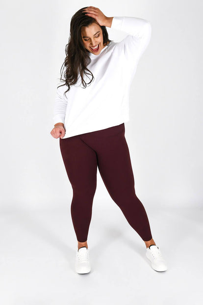 Curve Revitalise 7/8 High Waisted Leggings - Winter Berry