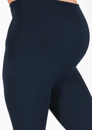 Maternity Revitalise Cropped Leggings - Navy Blue