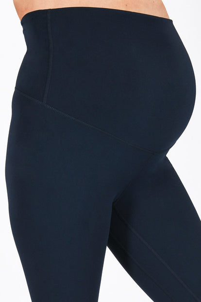 Maternity Revitalise Cropped Leggings - Navy Blue