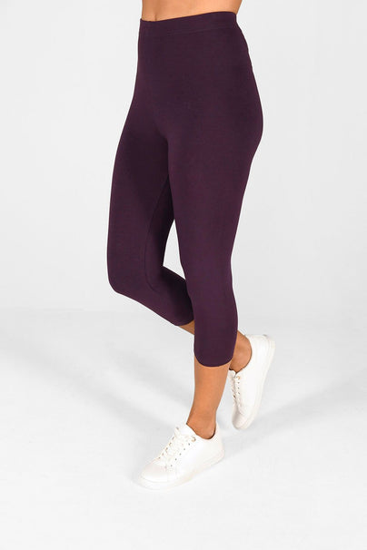 Everyday Cropped Leggings - Acai Purple