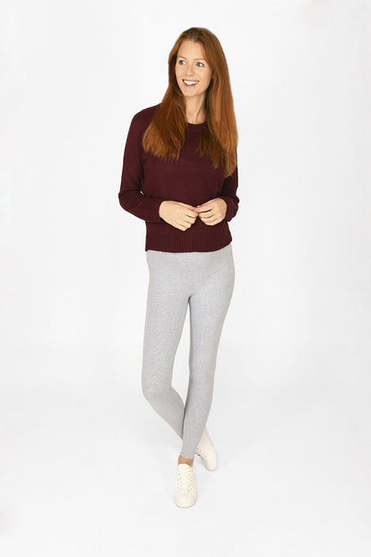 Maternity Everyday Leggings - Light Grey Marl