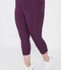 Curve Focus Cropped High Waisted Sports Leggings - Mulberry Plum