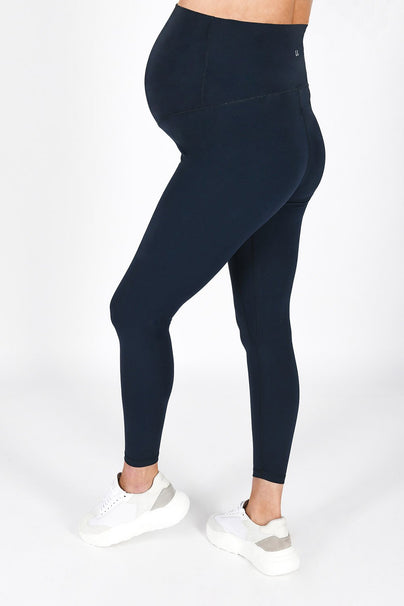 Maternity Revitalise 7/8 Leggings - Navy Blue