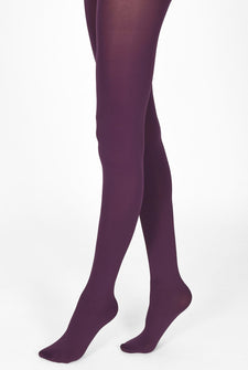 100 Denier Tights - Acai Purple