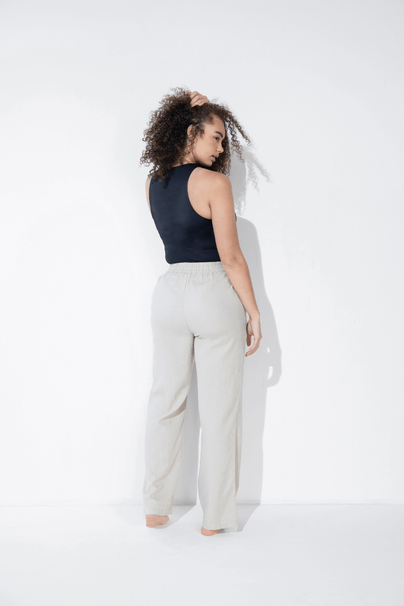 Everyday Linen Trousers - Stone