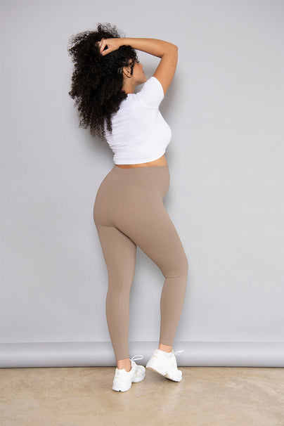 Maternity Winter Everyday Leggings - Stone