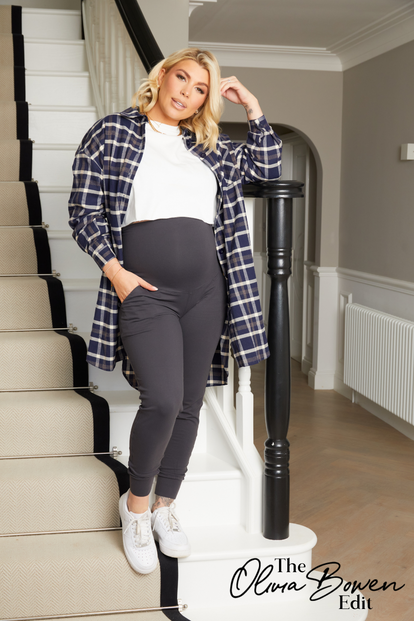 Maternity Recharge Joggers - Odyssey Grey