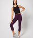 Focus Cropped High Waisted Sports Leggings - Mulberry Plum