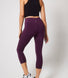 Focus Cropped High Waisted Sports Leggings - Mulberry Plum