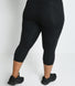 Curve Energise Cropped Sports Leggings - Midnight Black