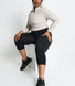 Curve Energise Cropped Sports Leggings - Midnight Black
