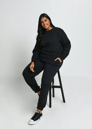 Curve Everyday Comfy Joggers - Black