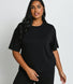 Soft Touch Wide Leg Lounge Set - Black