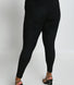 Curve Suede Look Leggings - Black