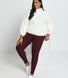 Curve Winter Everyday High Waisted Leggings - Burgundy