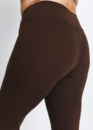 Curve Everyday High Waisted Leggings - Chocolate Brown