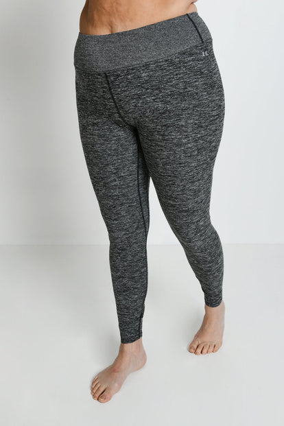 Curve Luxe High Waisted Loungewear Leggings - Dark Grey Marl