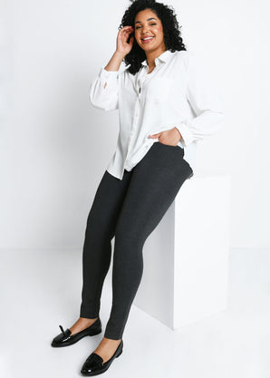 Curve Treggings - Grey Marl