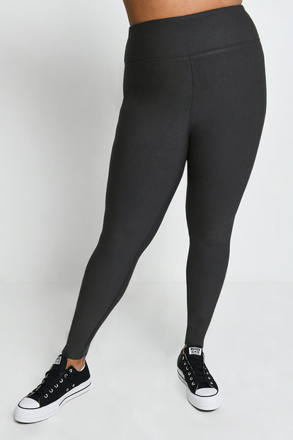 Curve Winter Everyday High Waisted Leggings - Dark Grey